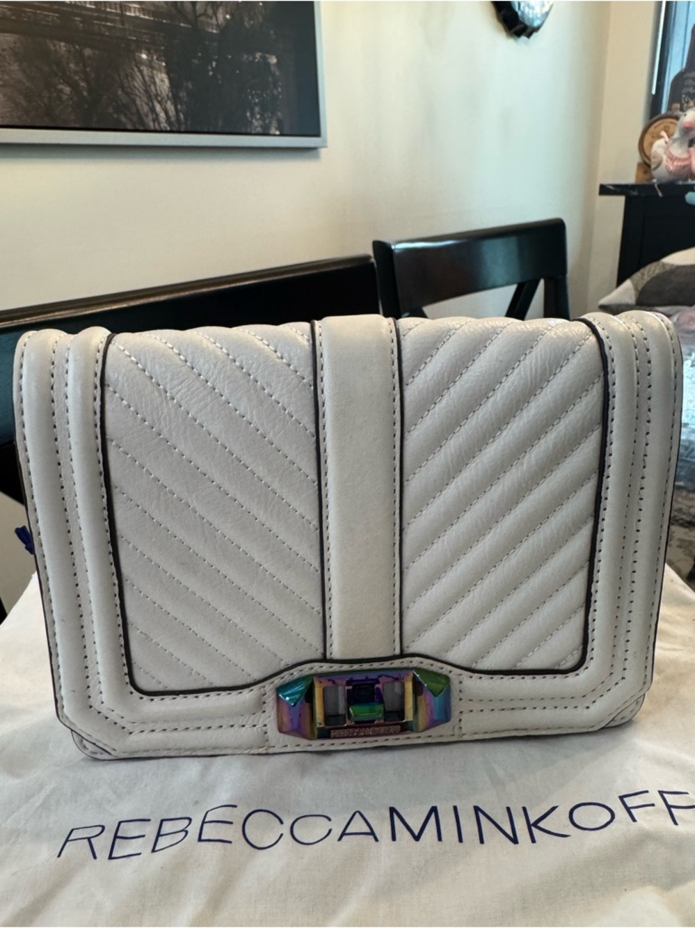 Rebecca Minkoff White Leather Crossbody Bag
